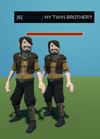 Two players meet each other